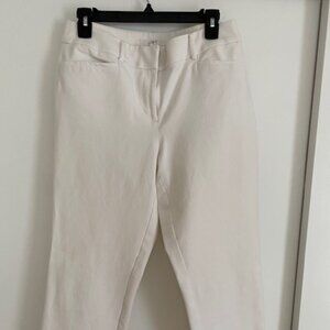 Loft white Julie Crop pant size 6